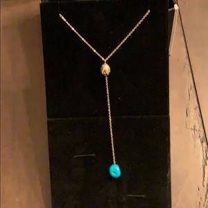 NWT Gorgeous Carla 14k gold lariat necklace